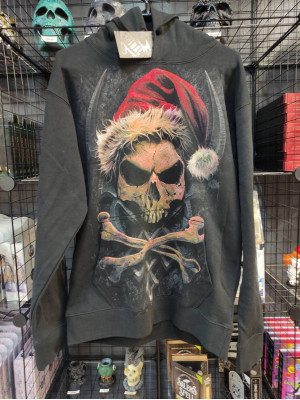 Rock Santa Hoodie Front