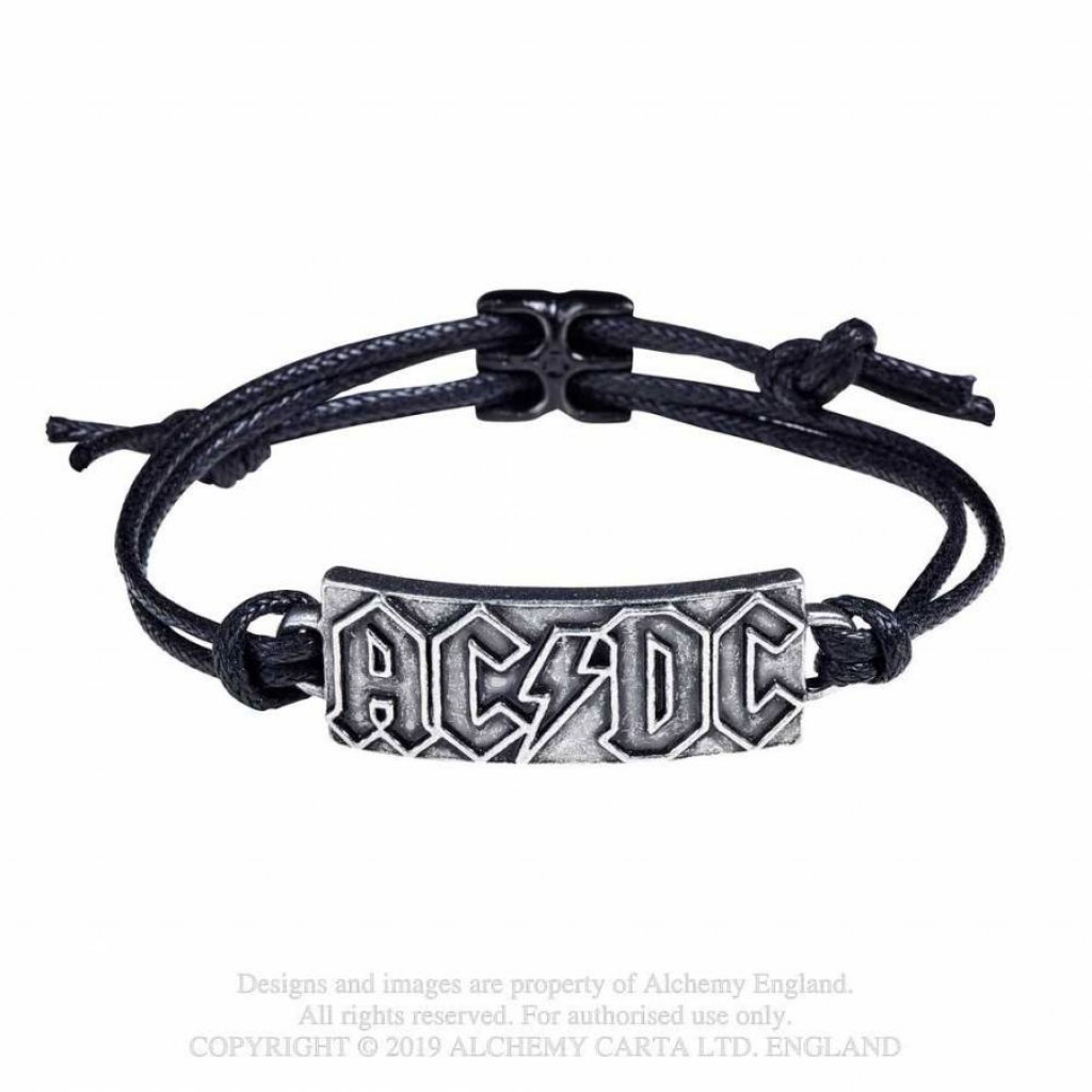 AC/DC: Lightning Logo Wriststrap - Eternal Goth