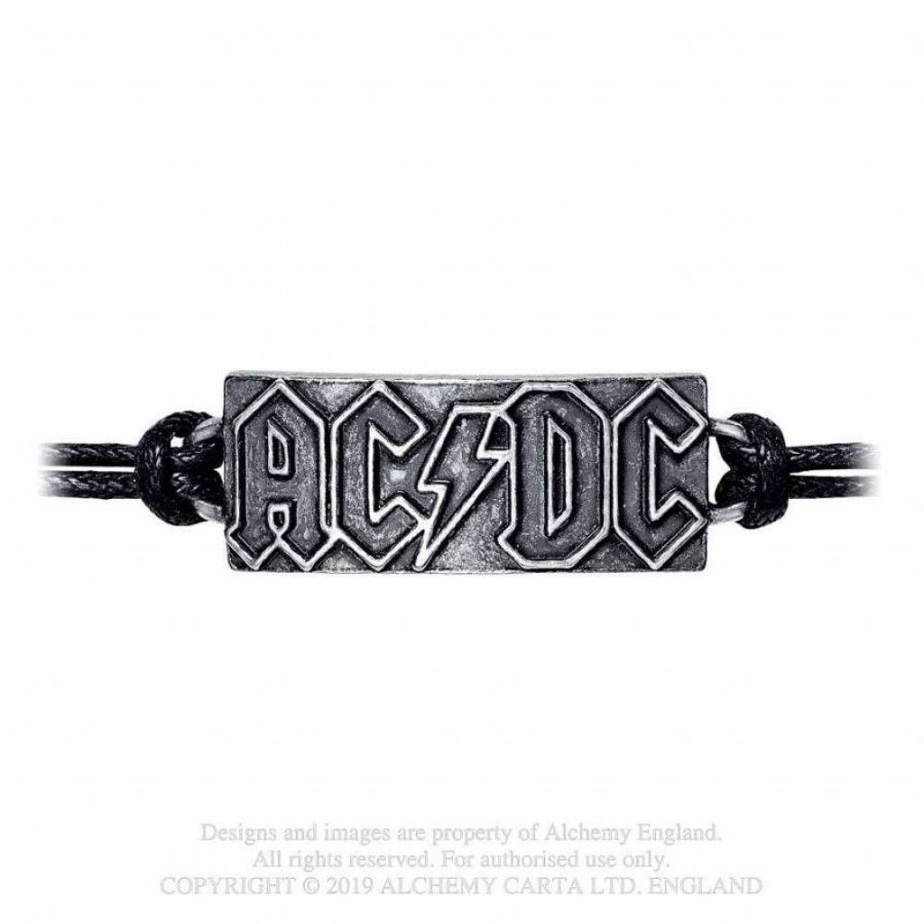 AC/DC: Lightning Logo Wriststrap - Eternal Goth