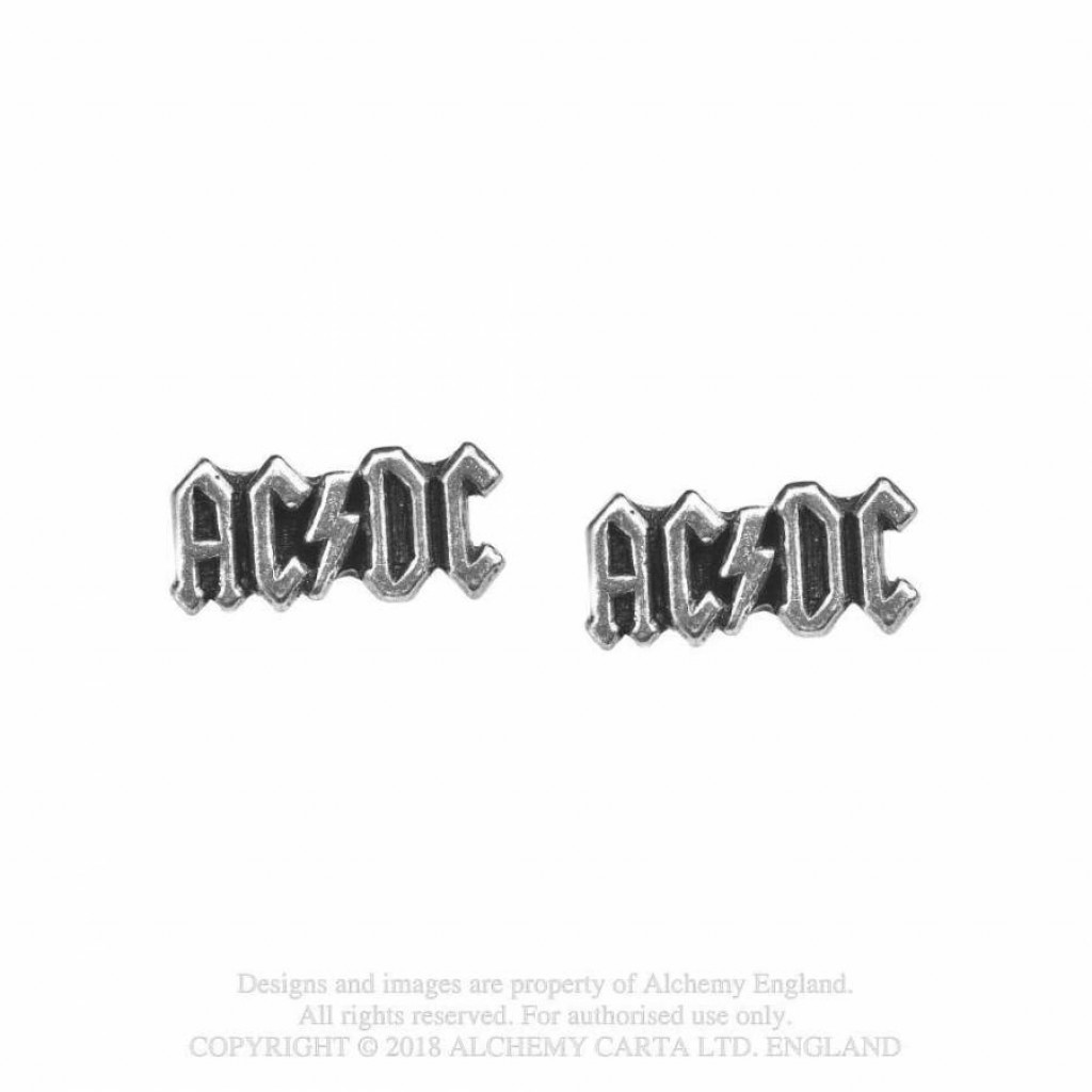AC/DC: Lightning Logo Studs - Eternal Goth