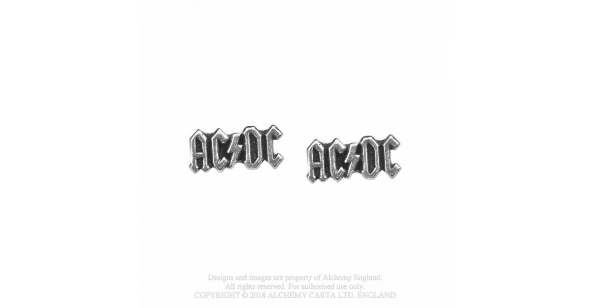 AC/DC: Lightning Logo Studs - Eternal Goth