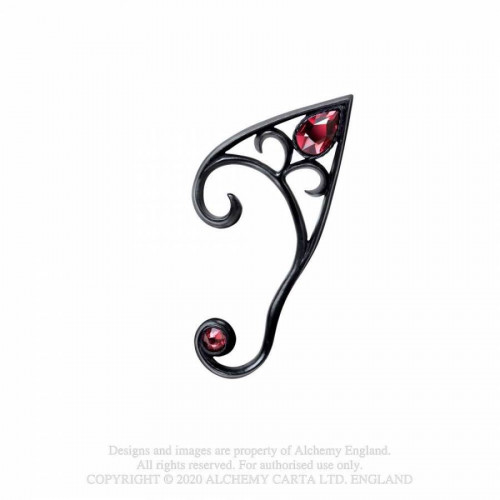 Elvyn Black Pewter Earwrap (Left)