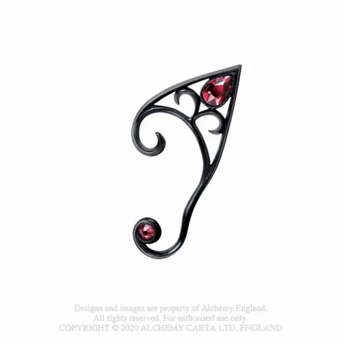 Elvyn Black Pewter Earwrap (Left)