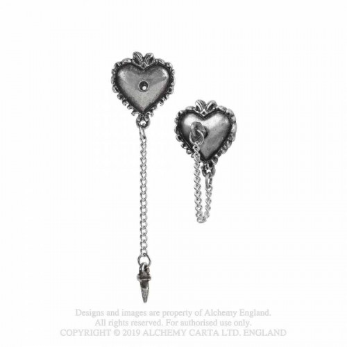 Witches Heart Studs