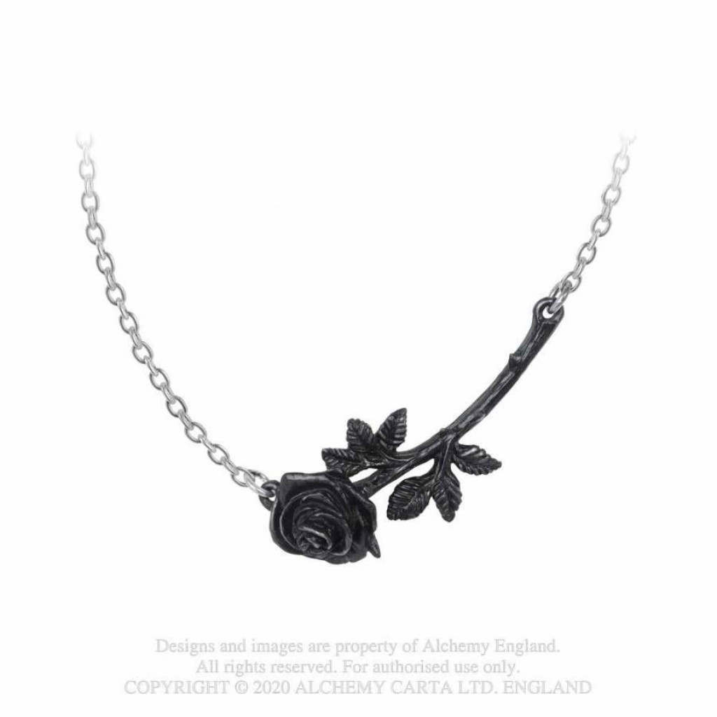 Black Rose Enigma Pendant Eternal Goth