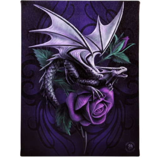 Dragon Beauty Canvas Plaque (Small)