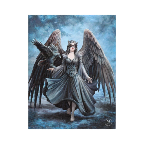 Raven Canvas Plaque (Small)