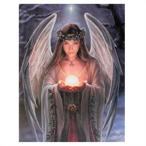 Yule Angel Canvas Plaque (Small)