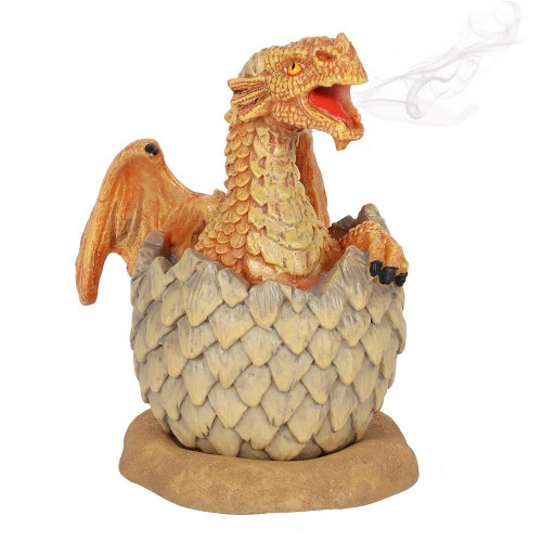 Hatching Yellow Dragon Incense Cone Burner