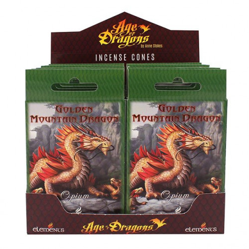 Golden Mountain Dragon Incense Cones