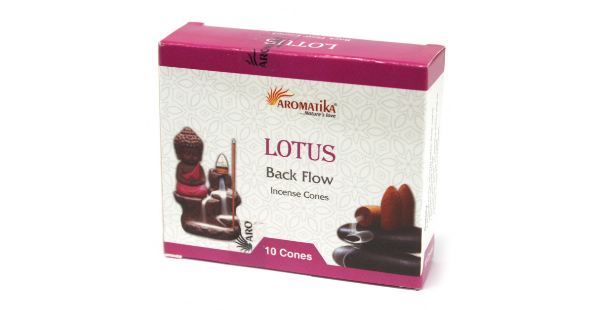 Aromatika Lotus Backflow Incense Cones Eternal Goth