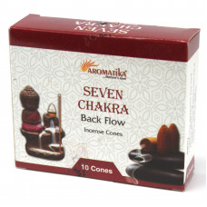 Aromatika Seven Chakra Backflow Incense Cones