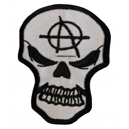 Anarchy Skull Embroidered Patch