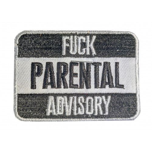 Parental Advisory Embroidered Patch