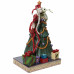 Decking the Halls - Santa Jack with Zero by Tree Figurine (25cm)