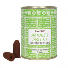 Goloka Nature's Jasmine Backflow Incense Cones