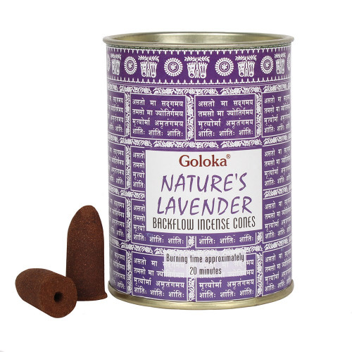 Goloka Nature's Lavender Backflow Incense Cones