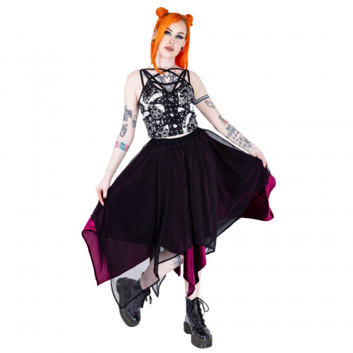 Oceane Skirt (Black/Red)