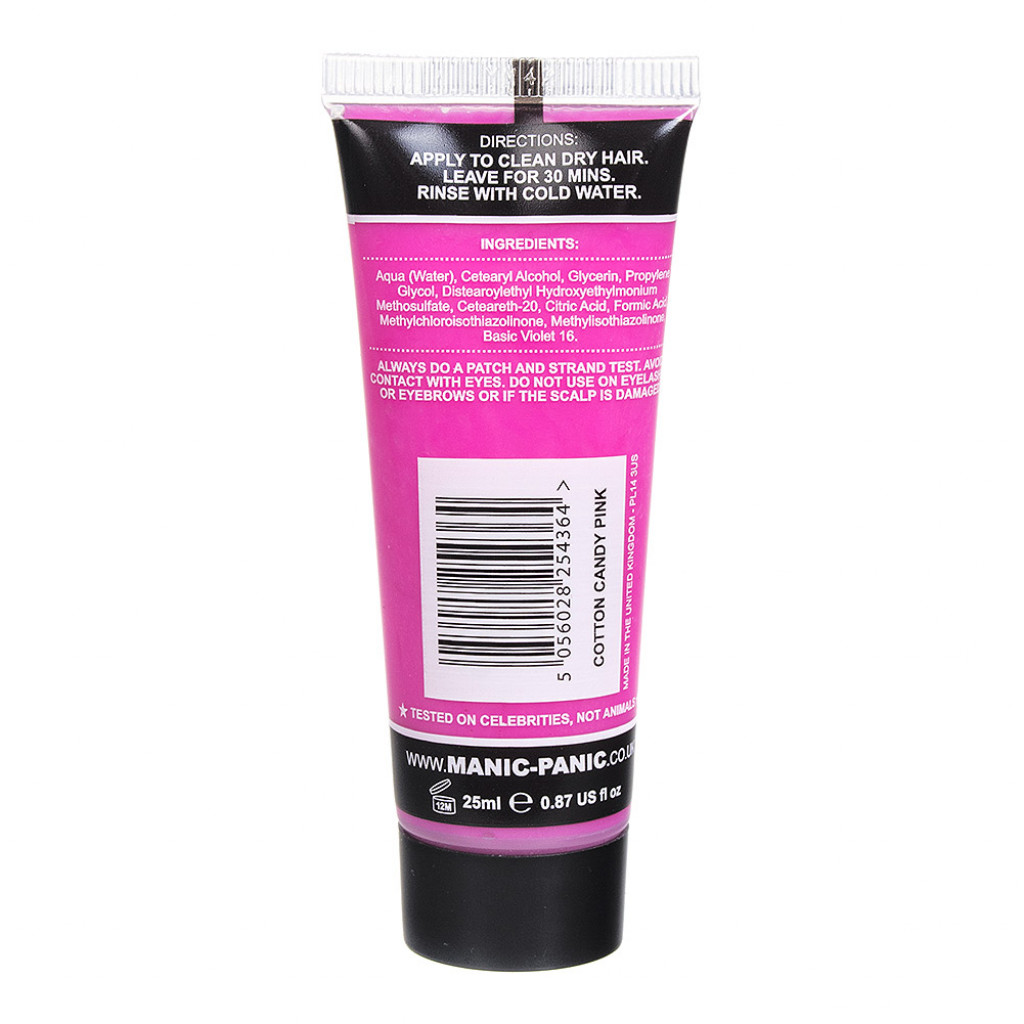Cotton Candy Pink High Voltage Classic Hair Color 25ml Eternal Goth