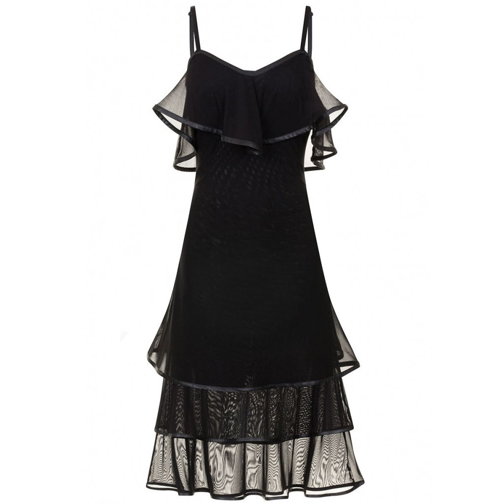 leatherette dress