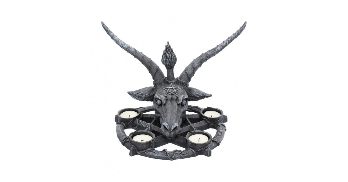 Photophore Light Of Baphomet Nemesis Now - 15.5cm Noir - Décoration Gothique Et Occulte