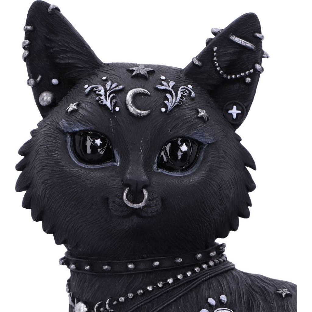 Nemesis Now Figurine Chat Nine Lives Noir 22 Cm - Résine Synthétique