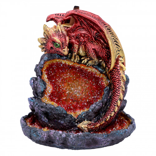 Crystalline Guardian Backflow Incense Burner (14.2cm)