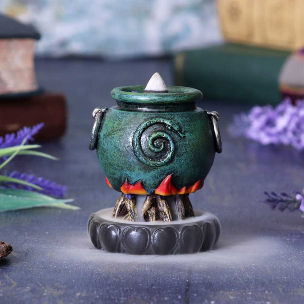 Emerald Cauldron Backflow Incense Burner (7.3cm) Eternal Goth