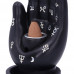 Palmistry Backflow Incense Burner (Black) (12cm)