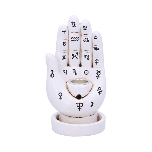 Palmistry Backflow Incense Burner (White) (12cm)