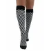 Knee High Socks With Black/White Squares