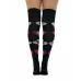 Skull On Heart Clubs Over The Knee Socks