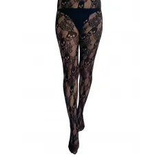 Rose Skull Net Tights