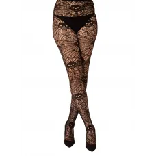 Skull And Web Net Tights