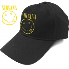 Nirvana: Yellow Smiley Logo Baseball Cap