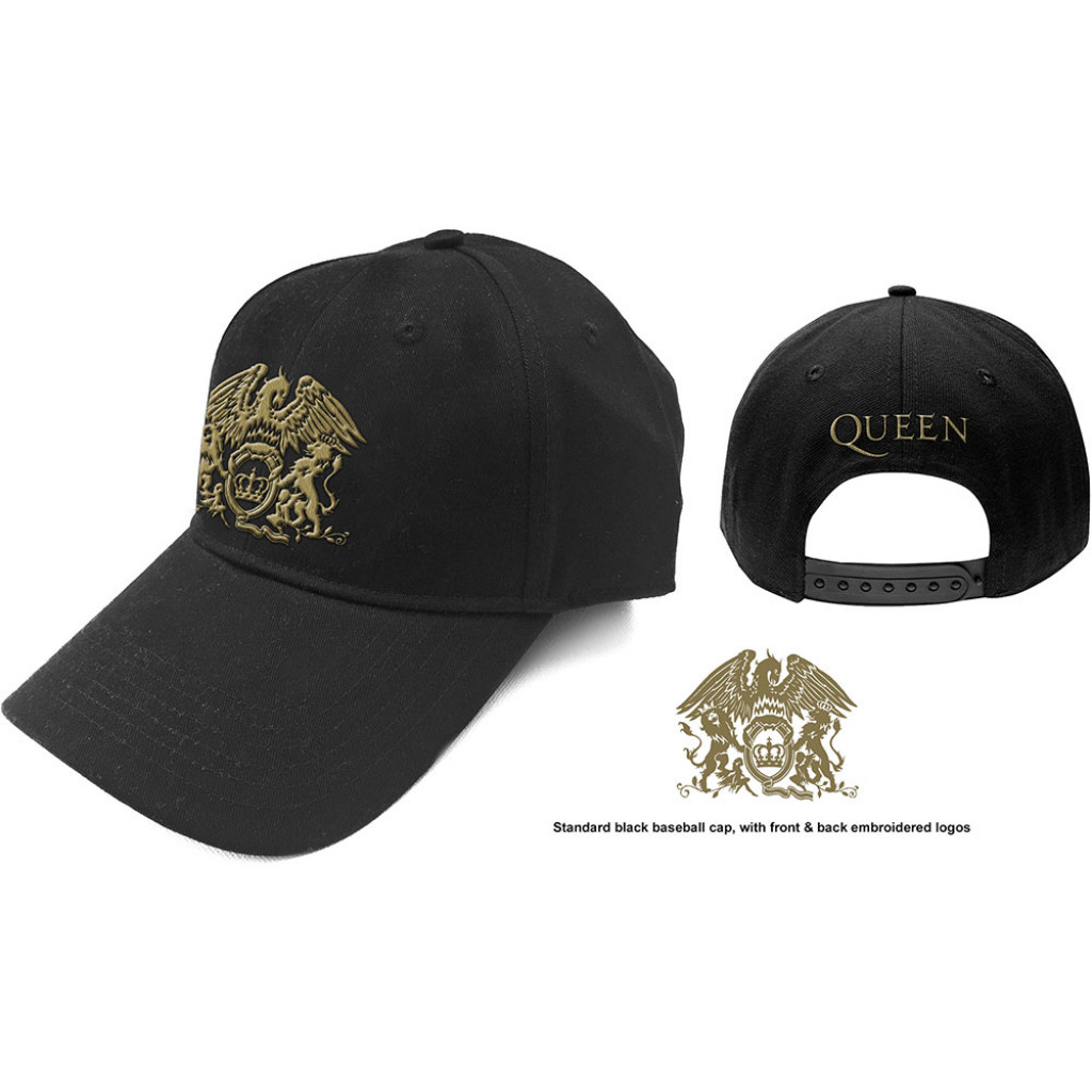 Queen Gold Classic Crest Baseball Cap Eternal Goth