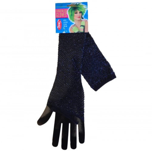 Lurex Long Fishnet Gloves