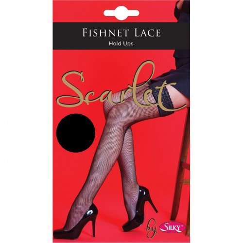 Fishnet Lace Top Hold Ups