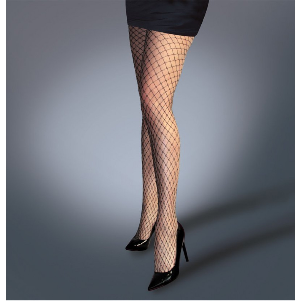Lurex Medium Net Tights Eternal Goth
