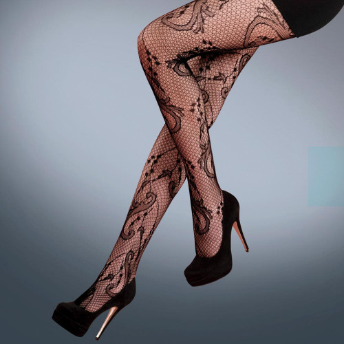 Vine Fishnet Tights