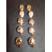 Silver Skull Studs
