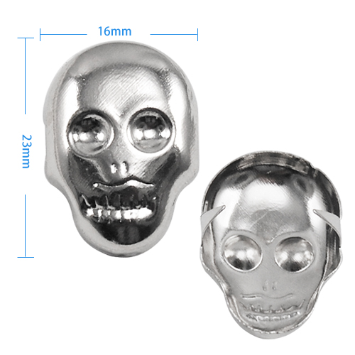 Silver Skull Studs