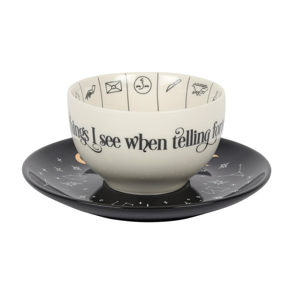 Fortune Telling Ceramic Teacup Eternal Goth