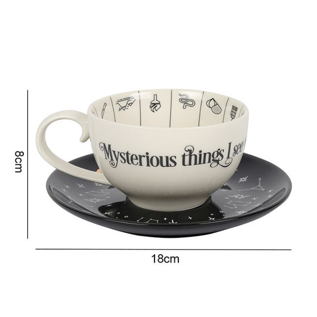 Fortune Telling Ceramic Teacup Eternal Goth