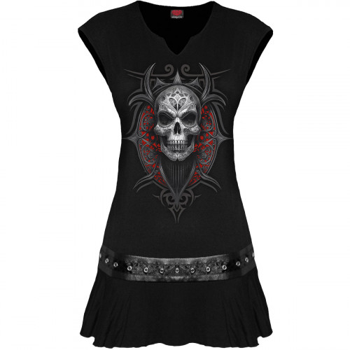 High Priestess Stud Waist Mini Dress