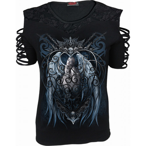 Caged Angel - Laced Shoulder Top